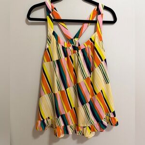 CAbi Multicolor Striped Top